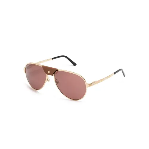 Cartier , Ct0034S 015 Sunglasses ,Yellow male, Sizes: