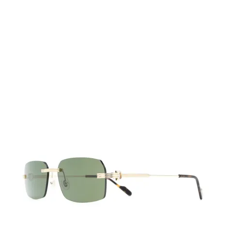 Cartier , Ct0271S 002 Sunglasses ,Yellow male, Sizes: