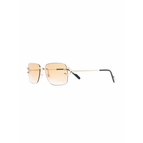 Cartier , Ct0330S 003 Sunglasses ,Yellow male, Sizes: