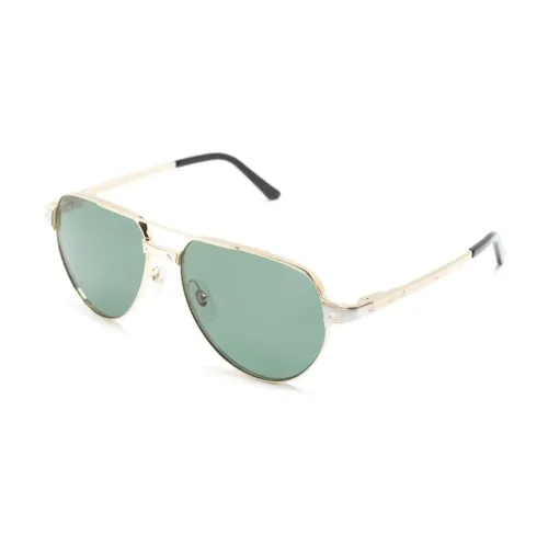 Cartier , Ct0425S 002 Sunglasses ,Yellow male, Sizes: