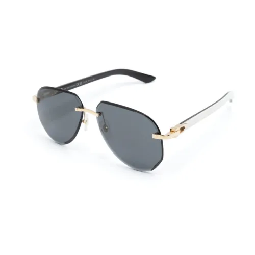 Cartier , Ct0440S 002 Sunglasses ,Yellow male, Sizes: