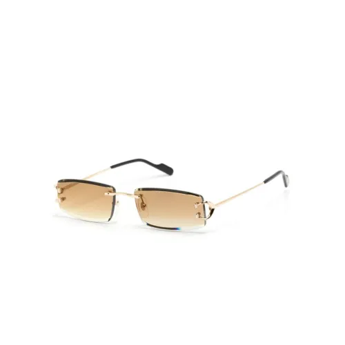 Cartier , Ct0465S 004 Sunglasses ,Yellow male, Sizes:
