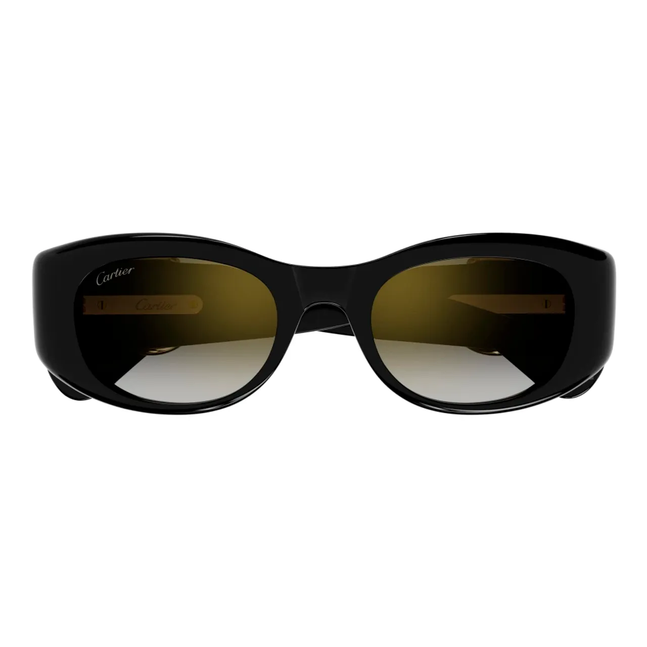Cartier , Feminine acetate cat-eye sunglasses ,Black female, Sizes: