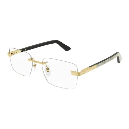 Cartier , Metal Optical Glasses for Men ,Yellow unisex, Sizes: