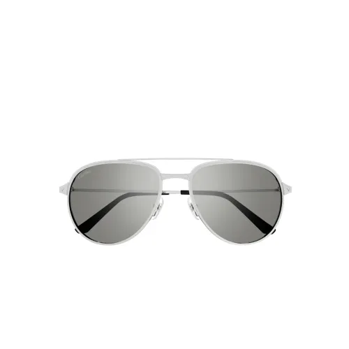 Cartier , Sophisticated Aviator Sunglasses ,Gray male, Sizes: