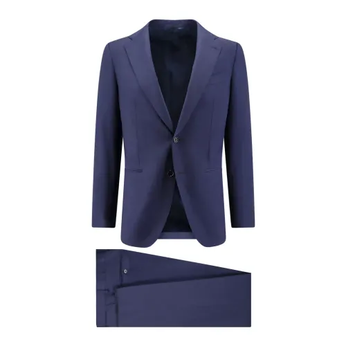 Caruso , Mens Clothing Suits Blue Ss24 ,Blue male, Sizes:
