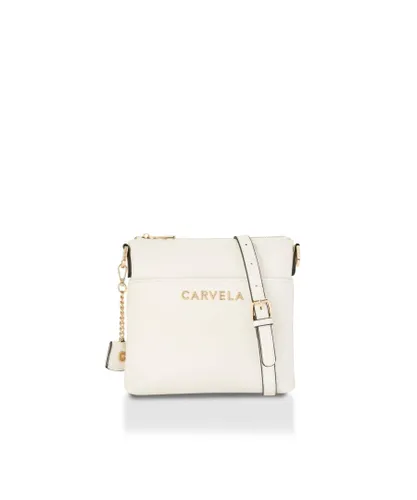 Carvela Womens Casual Passport Xbody Bag - White - One Size
