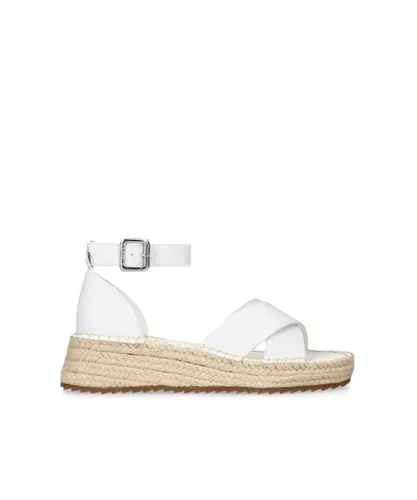 Carvela Womens Catch Wedged Sandals - White