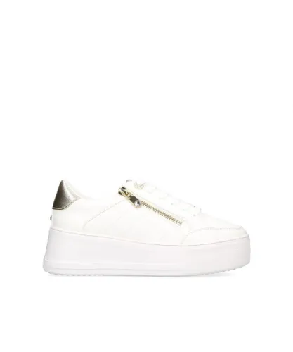 Carvela Womens Jive Zip Sneakers - White