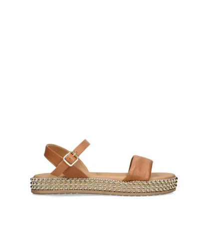Carvela Womens Leather Capri Sandals - Tan Leather (archived)