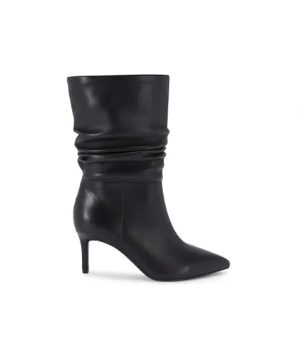 Carvela Womens Leather Classique Slouch 60 Boots - Black Leather (archived)