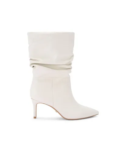 Carvela Womens Leather Classique Slouch 60 Boots - White Leather (archived)