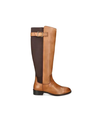 Carvela Womens Leather Olympia Boots - Tan Leather (archived)