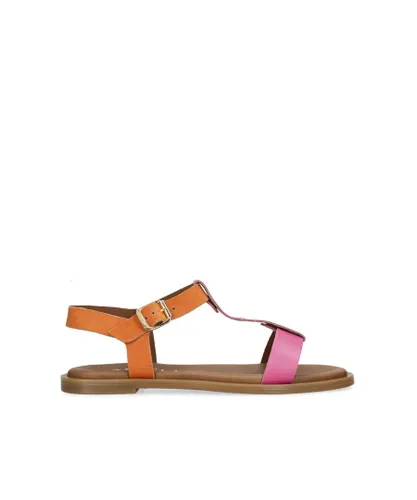 Carvela Womens Leather Solar Sandals - Pink Leather (archived)
