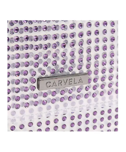 Carvela Womens Shimmer Clutch Bag - Purple - One Size
