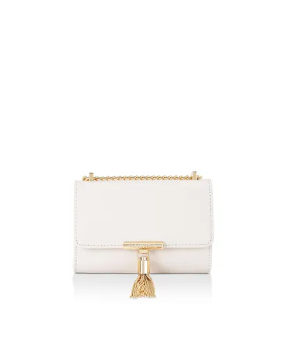 Carvela Womens Victoria Mini Tassel Bag - White - One Size