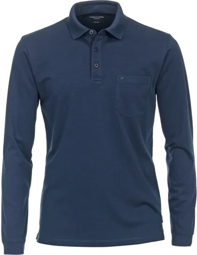 Casa Moda Long Sleeve Poloshirt Navy Blue