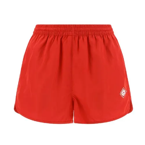 Casablanca , Beach Logo Shorts ,Red male, Sizes: