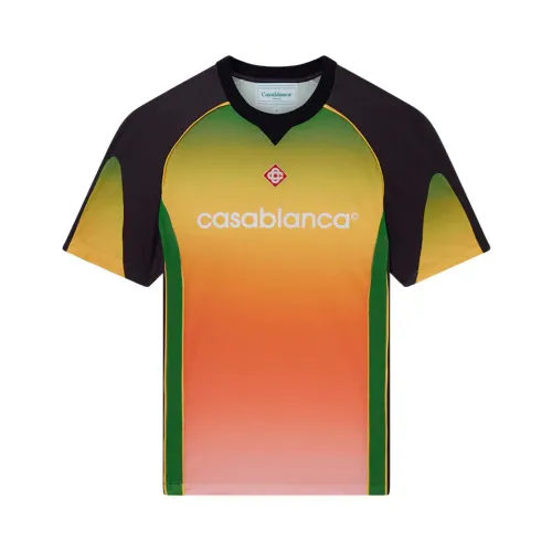 Casablanca , Football T-Shirt Modello ,Multicolor male, Sizes:
