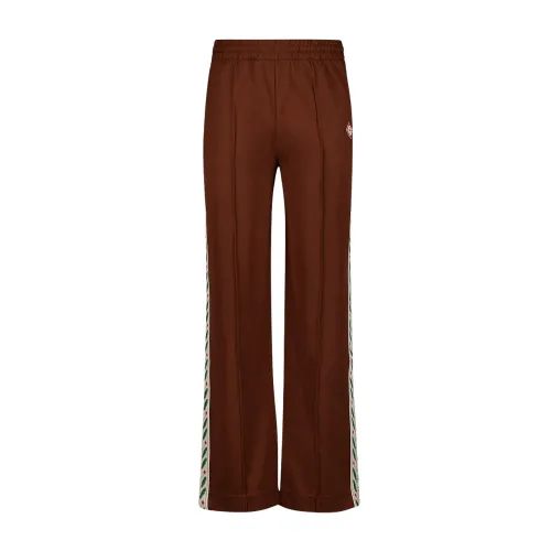 Casablanca , Laurel Cotton Track Pants ,Brown female, Sizes: