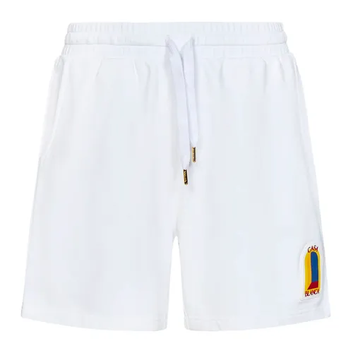 Casablanca , Men Clothing Shorts White Ss23 ,White male, Sizes: