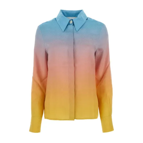 Casablanca , Multicolor silk Ping Pong shirt ,Multicolor female, Sizes:
