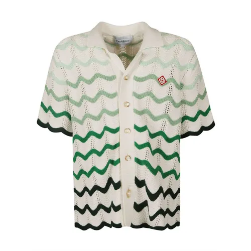 Casablanca , Shaded Effect Shirt ,Green male, Sizes: