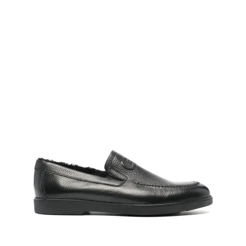 Casadei , Black Casual Loafers ,Black male, Sizes: