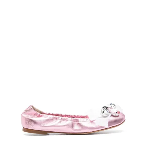 Casadei , Casadei Flat shoes Powder ,Pink female, Sizes: