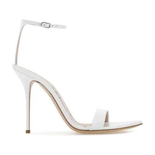 Casadei , Elegant White Leather High Heel Sandals ,White female, Sizes: