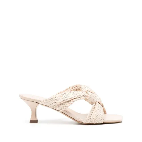 Casadei , White Dama Kitten Sandals ,White female, Sizes: