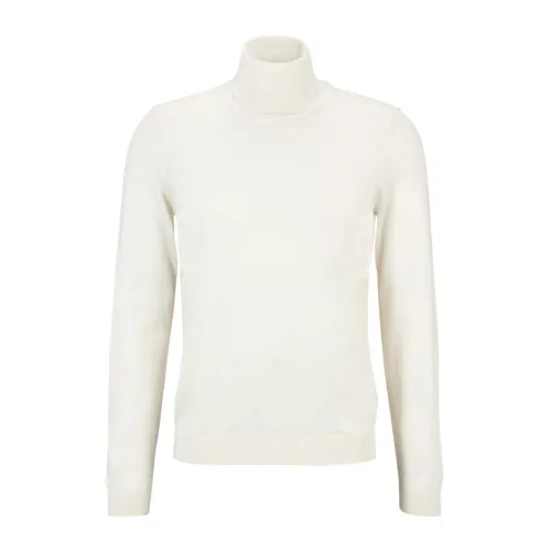 Cashmere Company , Soft Knit Dolcevita in Cashmere Lana e Seta ,White male, Sizes: