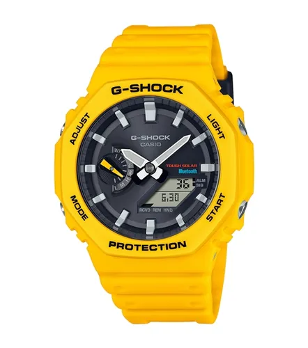 Casio Casio G-Shock GA-B2100C-9AER Yellow Resin Strap Bluetooth Solar Combination Watch