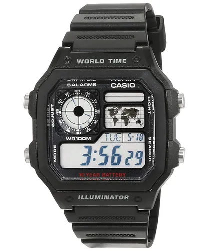 Casio Collection Mens Black Watch AE-1200WH-1AVEF - One Size