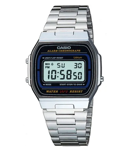 Casio Collection Unisex's Silver Watch A164WA-1VES Stainless Steel (archived) - One Size