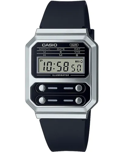 Casio Collection Vintage Unisex's Black Watch A100WEF-1AEF - One Size