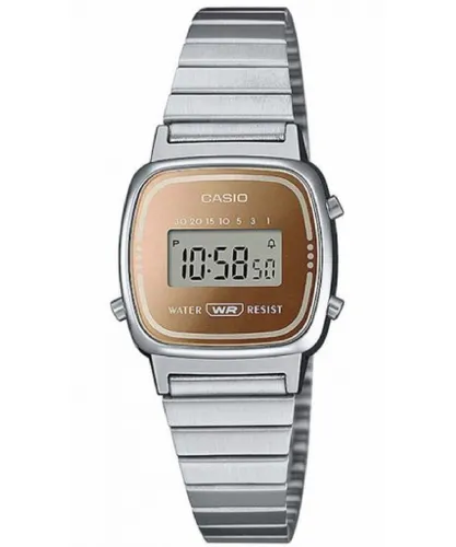 Casio Collection Vintage WoMens Silver Watch LA670WES-4AEF Stainless Steel (archived) - One Size