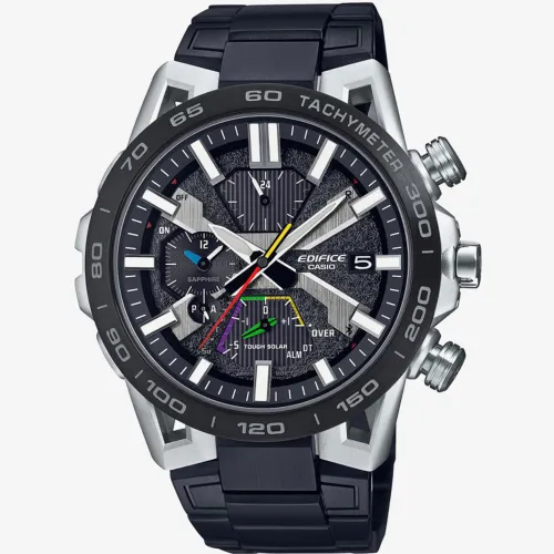 Casio Edifice Black Chronograph & Black Bracelet Smartwatch EQB-2000DC-1AER