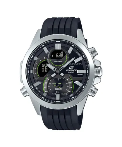 Casio Edifice Mens Black Watch ECB-30P-1AEF Rubber - One Size
