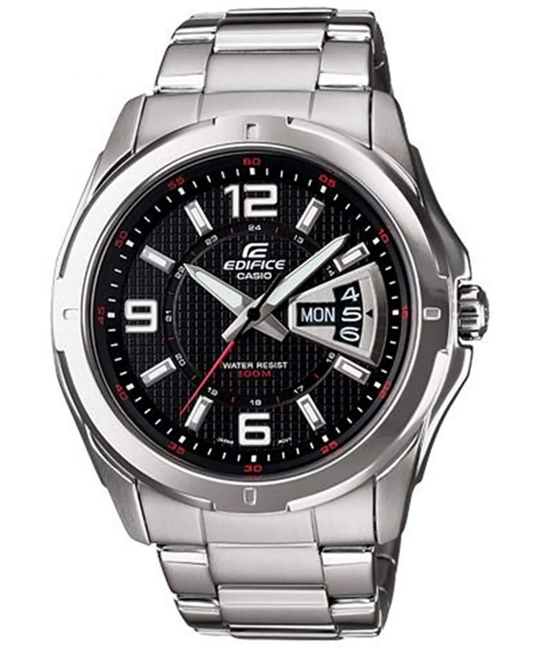 Casio Edifice Mens Silver Watch EF-129D-1AVEF Stainless Steel - One Size