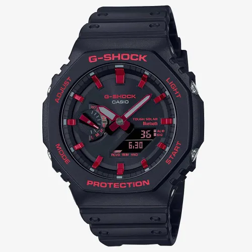 Casio G-Shock Black & Red Oblong Smartwatch GA-B2100BNR-1AER