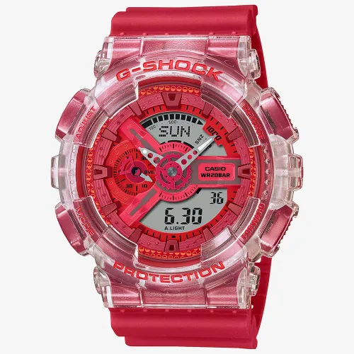 Casio G-Shock Dual Display Red Resin Watch GA-110GL-4AER