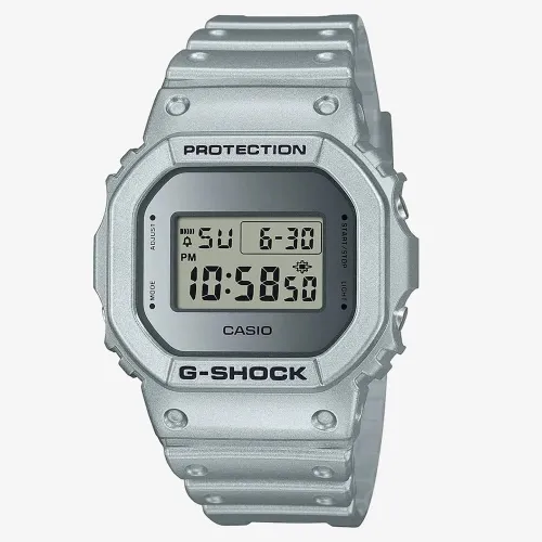Casio G-Shock Forgotten Future Metallic Silver Digital Watch DW-5600FF-8ER