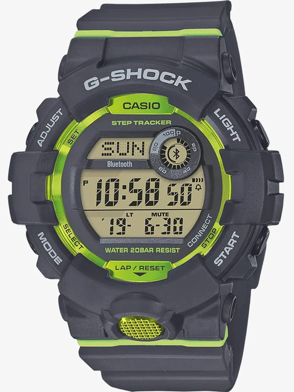 Casio G-Shock G-Squad Digital Green Plastic Strap Smartwatch GBD-800-8ER