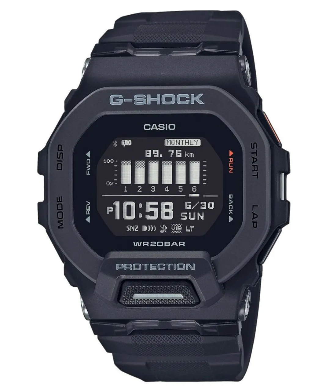 Casio G-shock Mens Black Watch GBD-200-1ER - One Size