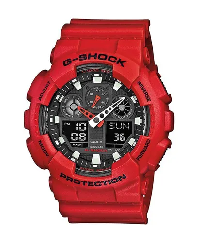 Casio G-shock Mens Red Watch GA-100B-4AER - One Size
