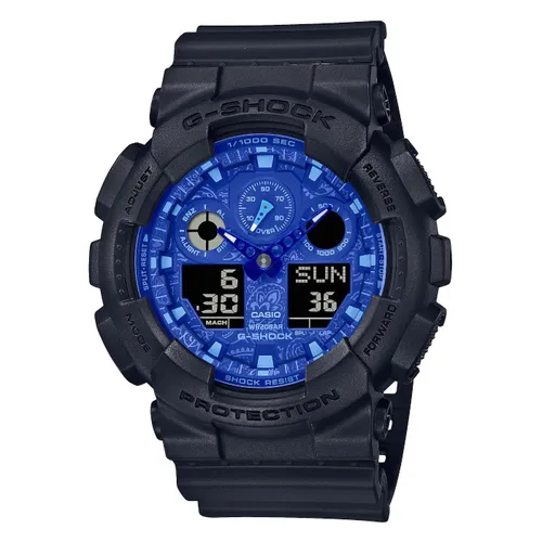 Casio Men Analogue-Digital Quartz Watch with Plastic Strap
