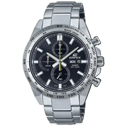 Casio Men Chronograph Quartz Watch with Stainless Steel