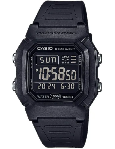 Casio Men Digital Quartz Watch with Plastic Strap