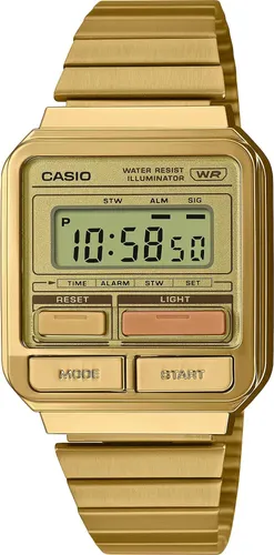 Casio Men Digital Quartz Watch with Stainless Steel Strap